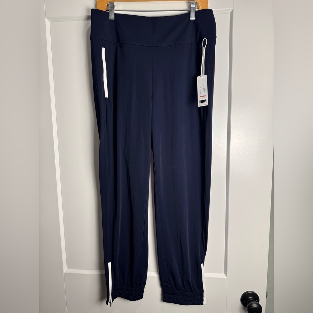 KINONA Womens Apres 18 Jogger Golf Pants navy zipper pockets